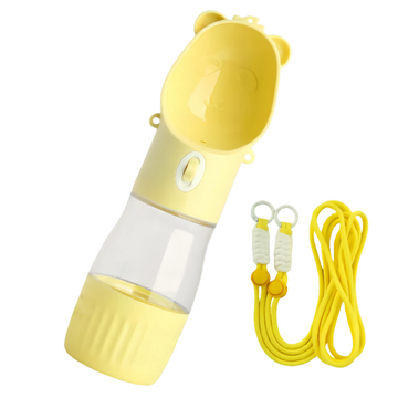 Hands-Free Portable Pet Water Bottle - Leak-Proof Dog Travel Cup with Shoulder Strap