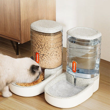 2PCS 7-Day Automatic Feeding & Watering Set 3.8L