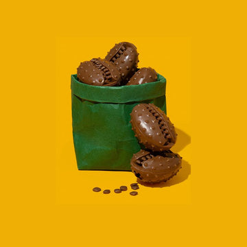 Coffee Bean-Shaped Treat Dispensing Chew Toy – Interactive Food Puzzle Toy for Dogs
