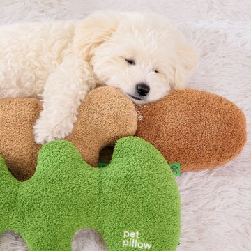 Geometric Dog Pillow – Soft Pet Hugging Cushion for Sleeping and Comfort