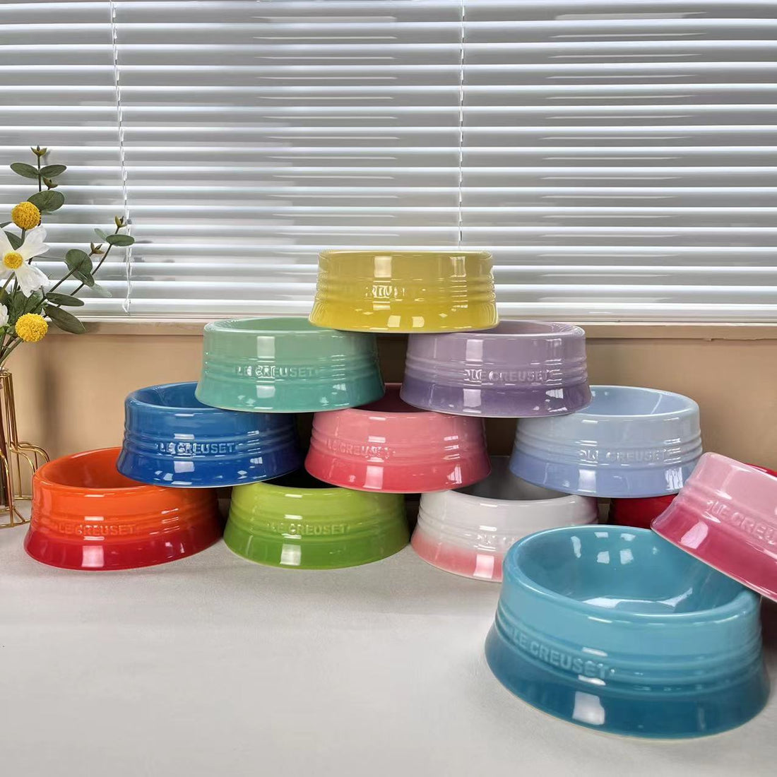 Elegant Ceramic Pet Dish – Safe, Durable, and Easy to Clean cat&dog