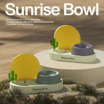 Sunrise 2-in-1 Pet Water and Food Feeder – Dual Bowl Design for Cats & Dogs(pp&abs)