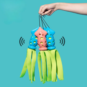 Durable Squeaky Dog Chew Toy for Medium Dogs – Dental Cleaning, Anxiety Relief & Solo Play