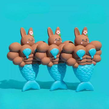 Latex Squeaky Bunny Dog Toy – Durable Chew & Teeth Cleaning Toy