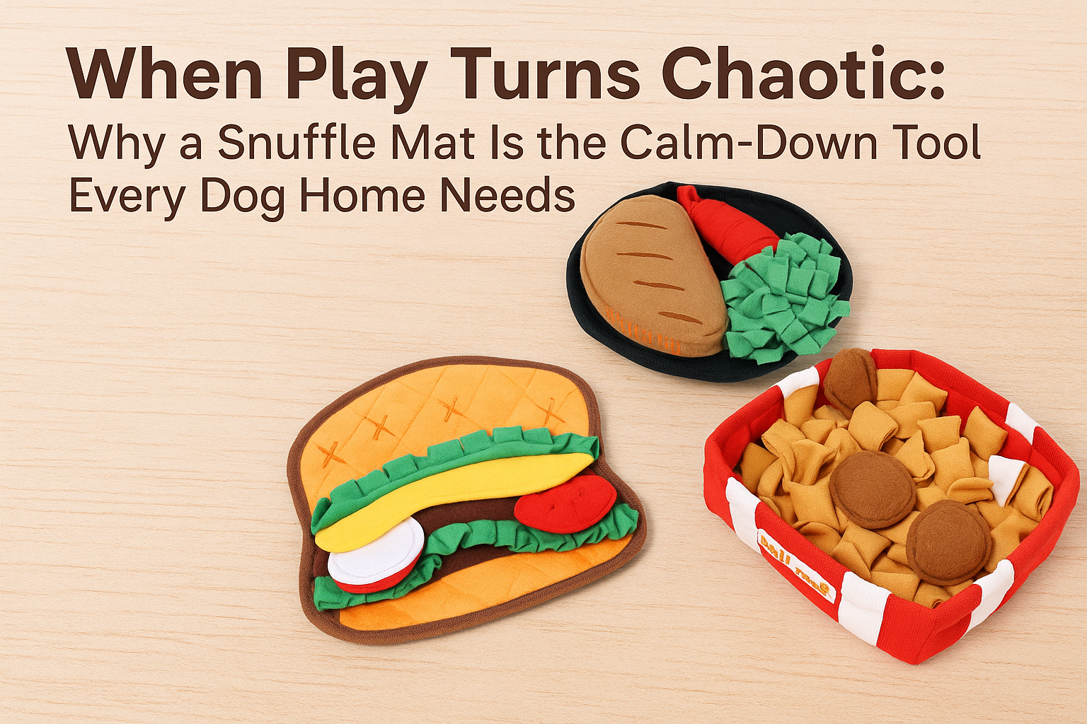 When Play Turns Chaotic: Why a Snuffle Mat Is the Calm-Down Tool Every Dog Home Needs