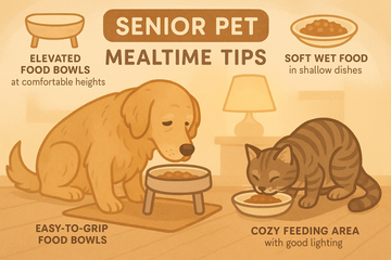 How to Make Mealtime Easier for Senior Cats and Dogs