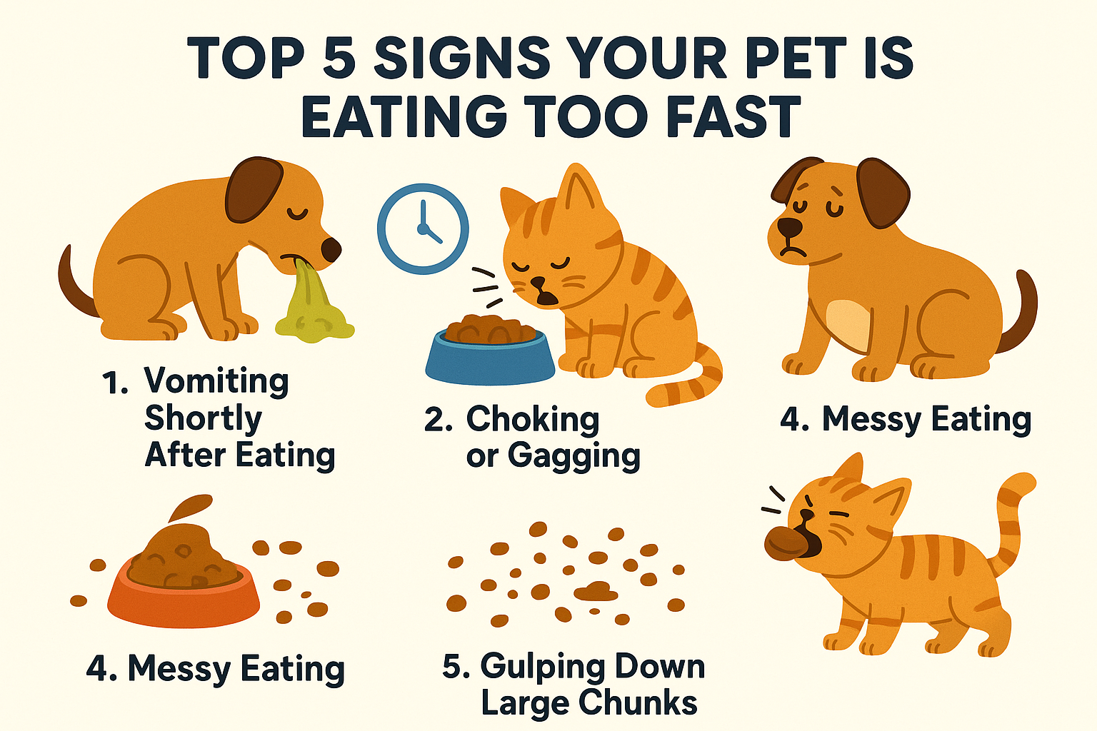Top 5 Signs Your Pet Is Eating Too Fast
