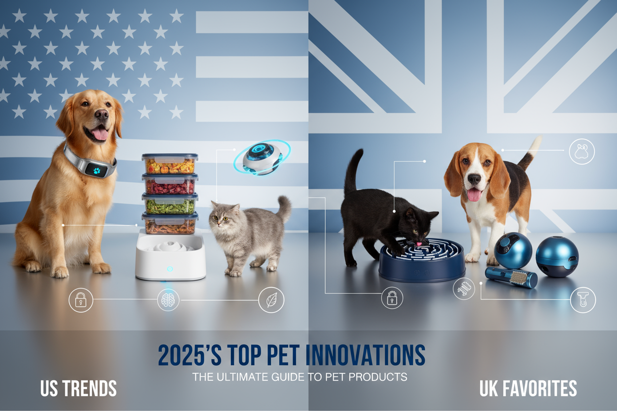 Top Pet Products Trending in the US vs the UK in 2025