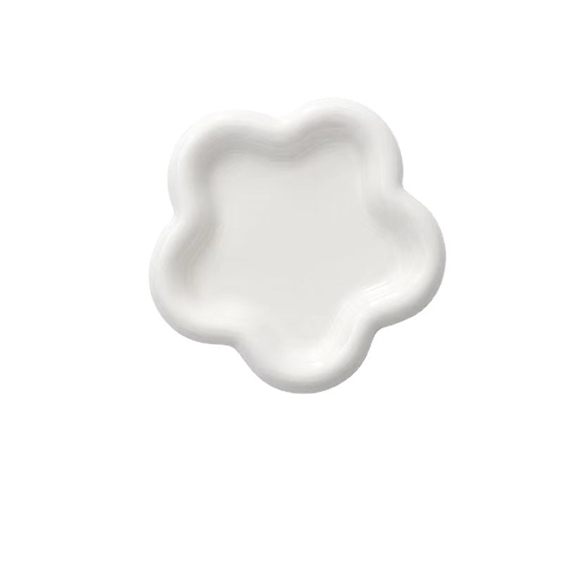 Pure White Ceramic Pet Bowl | Whisker-Friendly Wide Rim Cats & Dogs