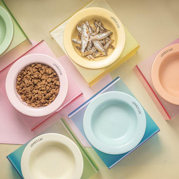 Pet Bowl ceramic dog cat bowl non-black chin cat dog food bowl drinking water Slow Food Bowl wholesale - NoKa&AuroraStone