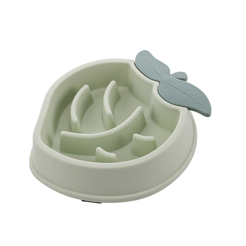 Cute Fruit Design Pet Slow Feeder Bowl – Anti-Gulping & Non-Slip