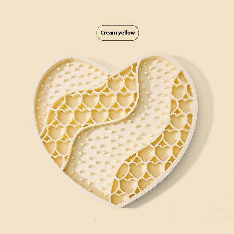 Sunray Slow Food Pad Lick Pad Pet Slow Food Bowl Love Slow Food Anti-choking Puzzle Hidden Food Plate Plump Toy - NoKa&AuroraStone