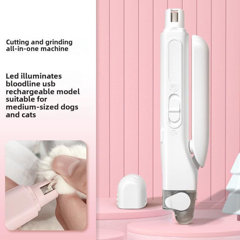 Pet nail clippers lamp cat and dog manicure multifunctional bass universal nail grinder home toe nail clippers - NoKa&AuroraStone