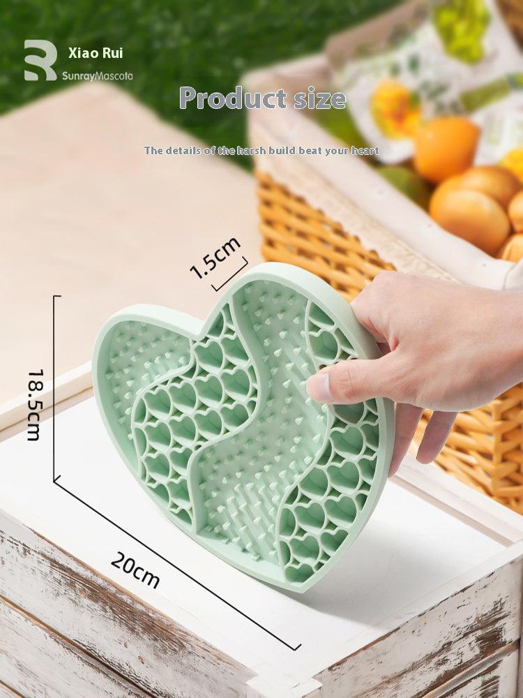 Sunray Slow Food Pad Lick Pad Pet Slow Food Bowl Love Slow Food Anti-choking Puzzle Hidden Food Plate Plump Toy - NoKa&AuroraStone