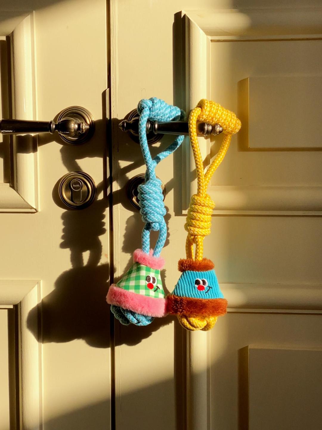 Macaron Rope Dog Toy | Eco-Friendly Cotton Tug & Chew | Dental Care & Interactive Play