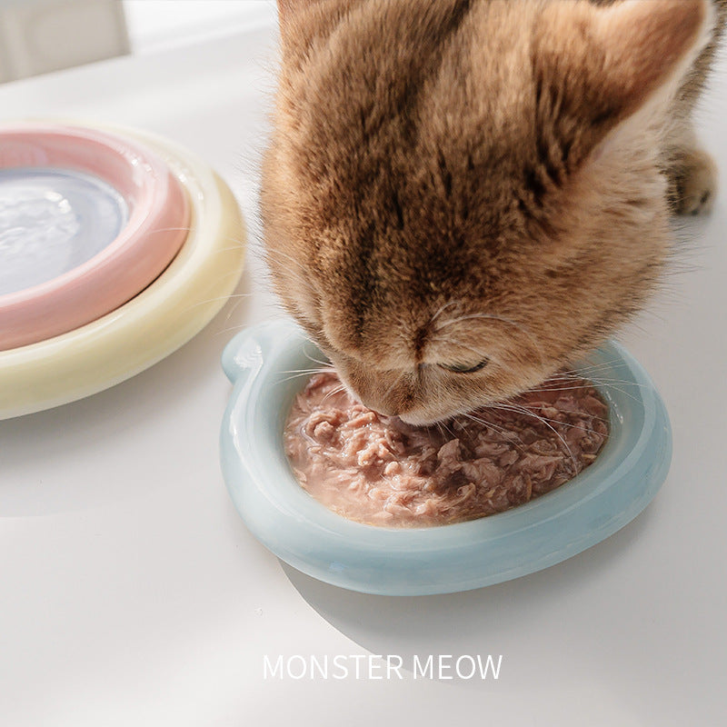Spill Guard Feast Vibe - Ceramic Multi-Bowl for Wet & Raw Food