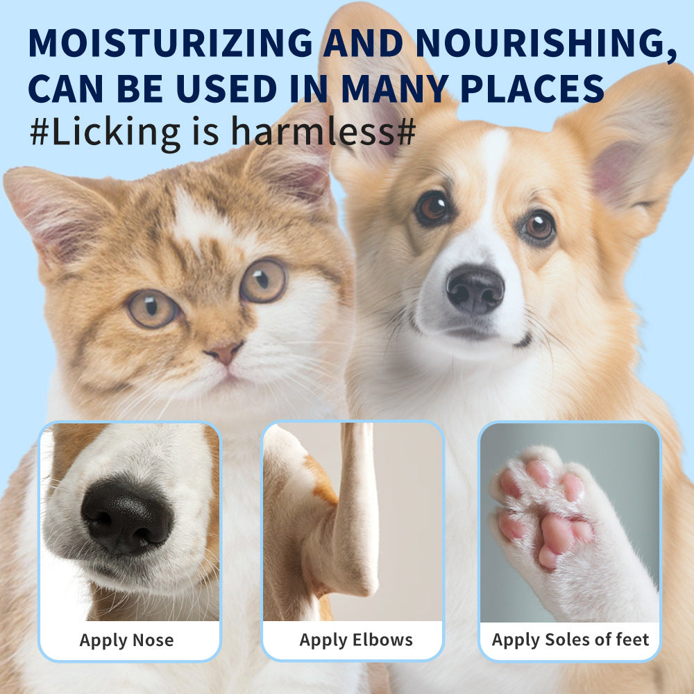 Natural Blueberry & Coconut Oil Pet Paw Balm with Shea Butter – Safe, Soothing Relief for Dry Nose & Paws of Dogs and Cats