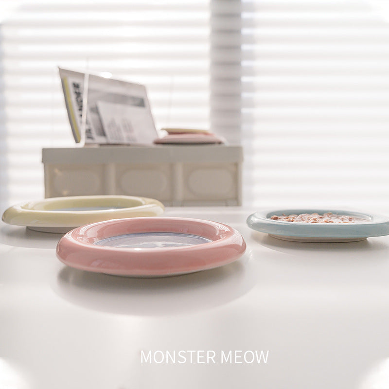 Spill Guard Feast Vibe - Ceramic Multi-Bowl for Wet & Raw Food