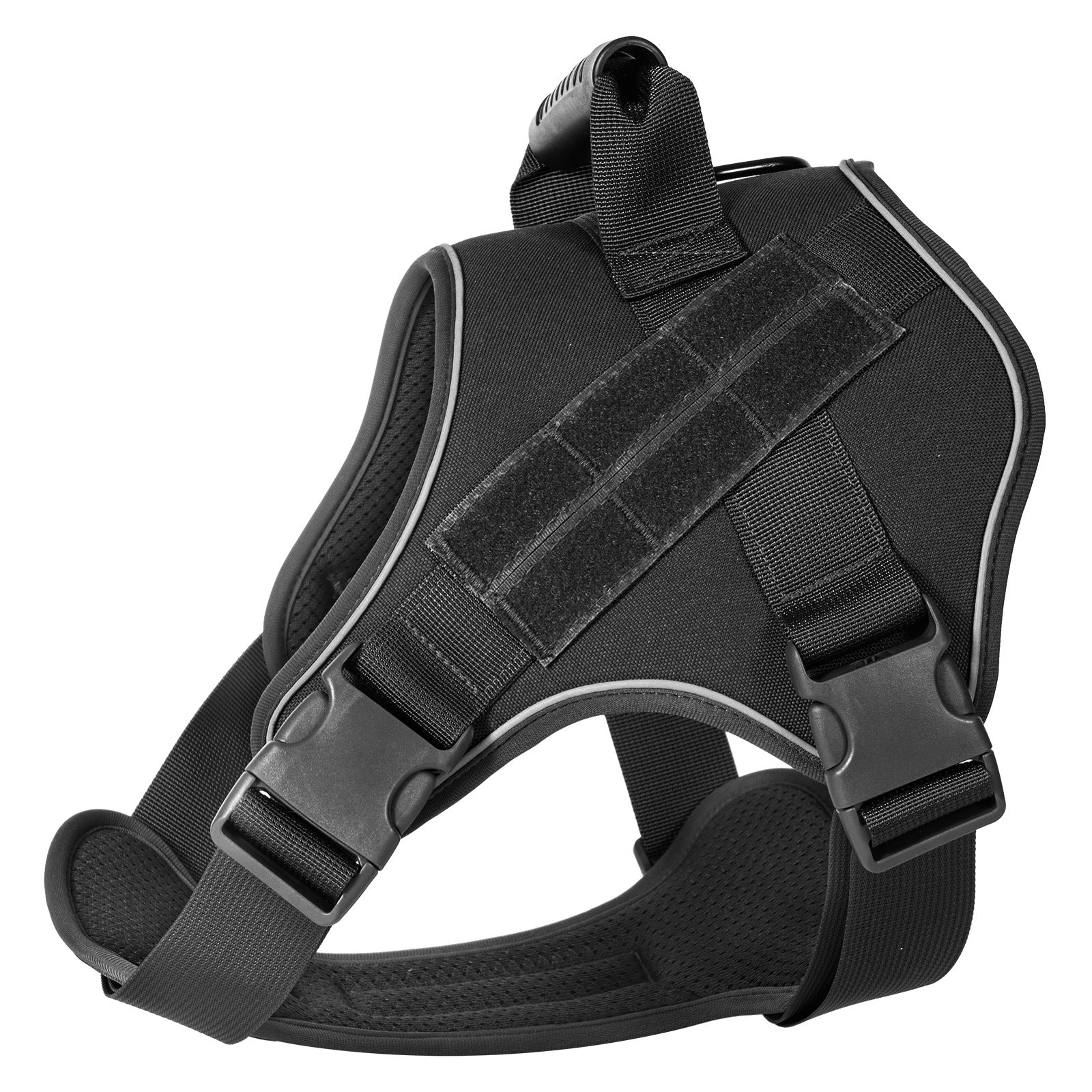 No-Pull Harness for Large Dogs - Escape-Proof Front Clip Design & Mesh Ventilation（Reflective Strips）