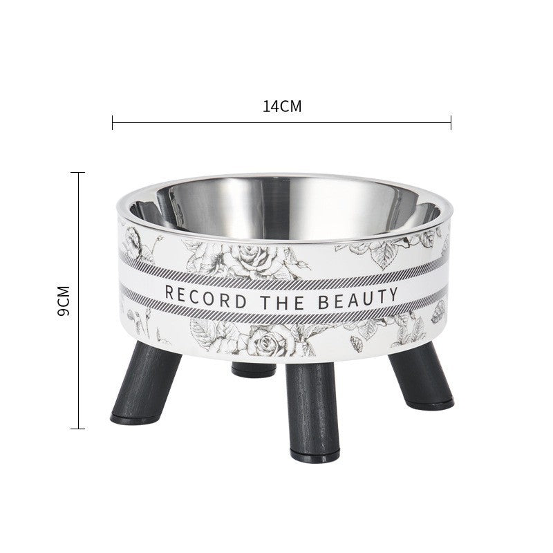 Whisker-Safe Elevated Pet Bowl | Stable Raised Stand & Durable Stainless Steel
