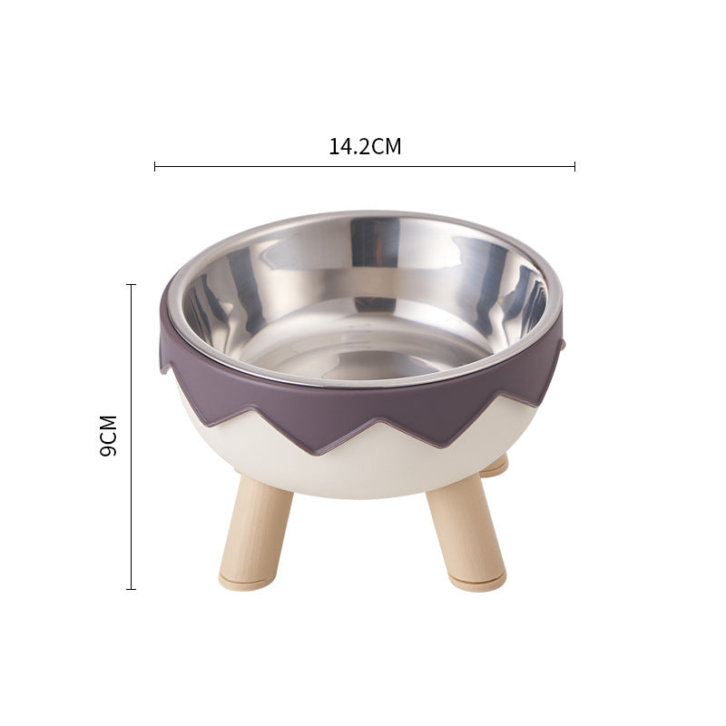 Whisker-Safe Elevated Pet Bowl | Stable Raised Stand & Durable Stainless Steel