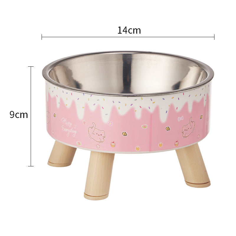 Whisker-Safe Elevated Pet Bowl | Stable Raised Stand & Durable Stainless Steel