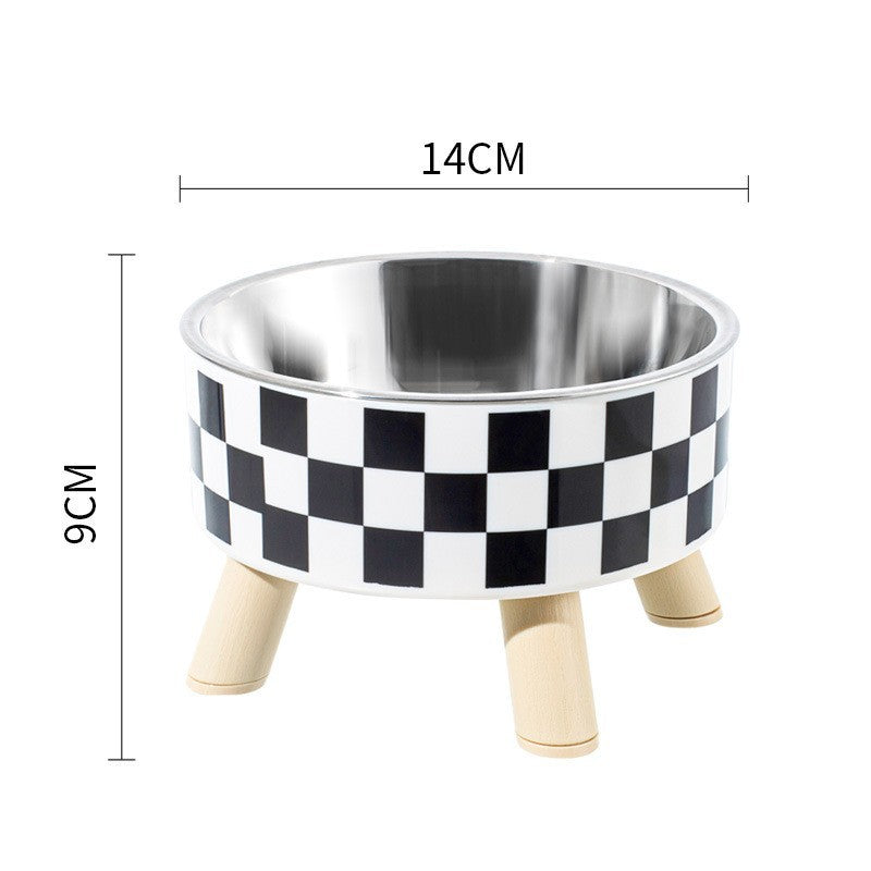 Whisker-Safe Elevated Pet Bowl | Stable Raised Stand & Durable Stainless Steel