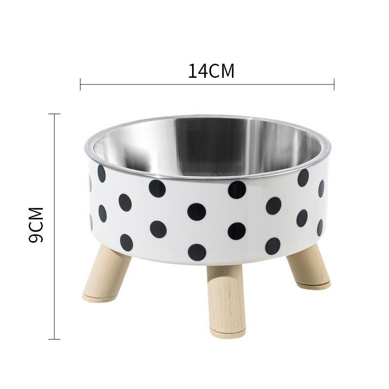 Whisker-Safe Elevated Pet Bowl | Stable Raised Stand & Durable Stainless Steel