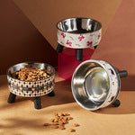 Whisker-Safe Elevated Pet Bowl | Stable Raised Stand & Durable Stainless Steel