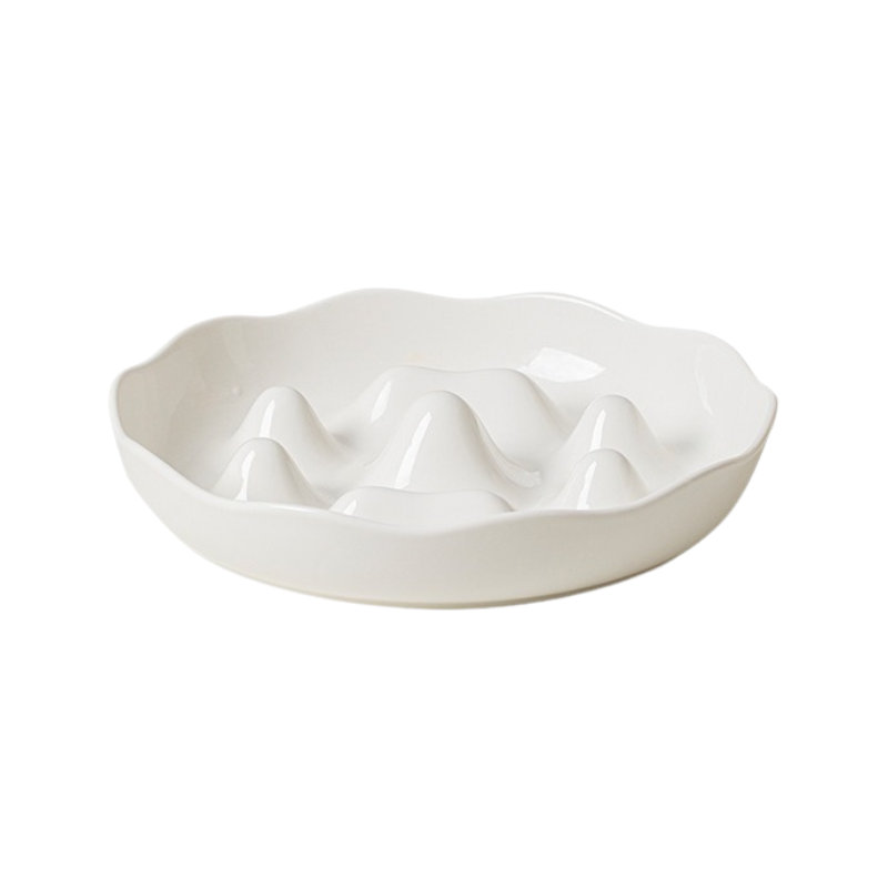 Ceramic Slow Feeder Bowl for Medium & Large Dogs | Anti-Choke