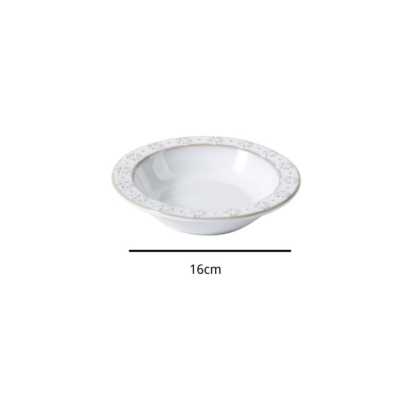 Embossed Ceramic pet Bowl with Natural Acacia Wood Base | Oriental Aesthetic Design