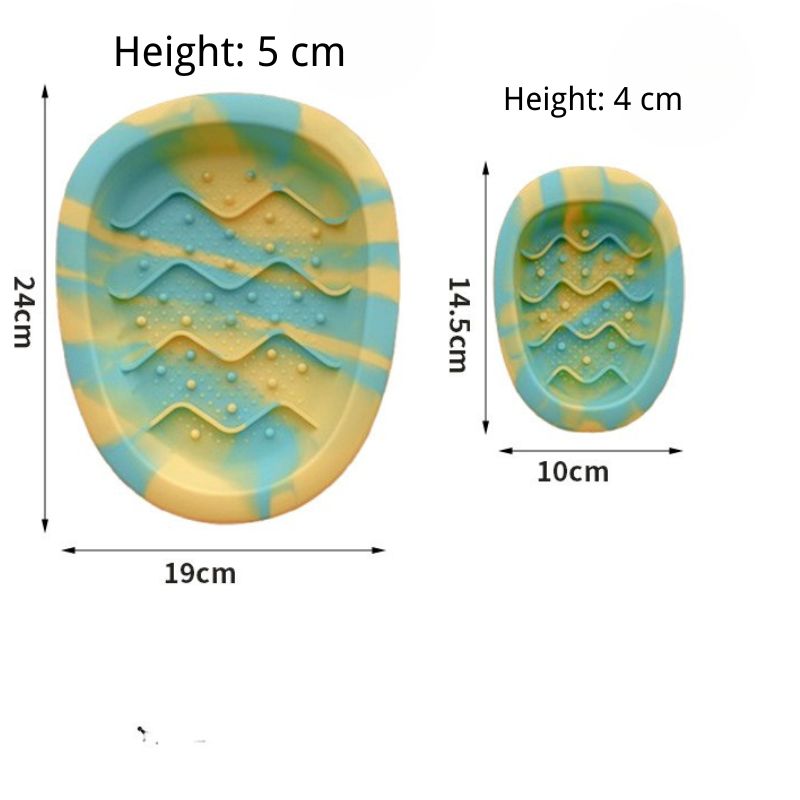 Pet Silicone Slow Feeder Bowl | Non-Slip Suction Base for Cats & Small Dogs
