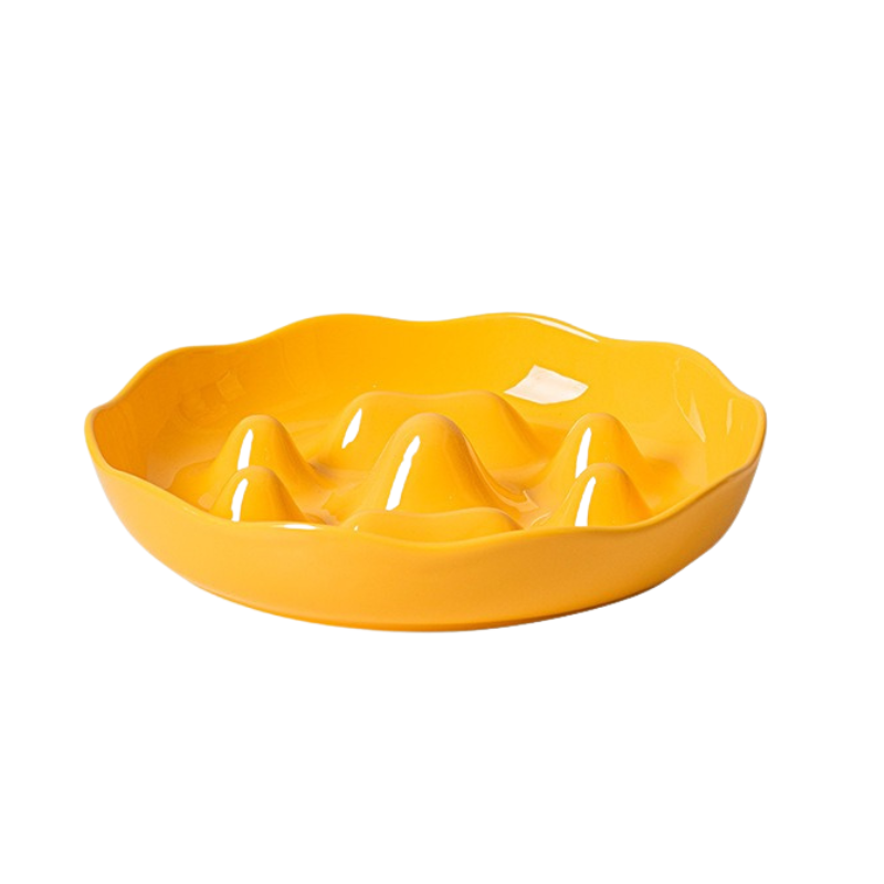Ceramic Slow Feeder Bowl for Medium & Large Dogs | Anti-Choke