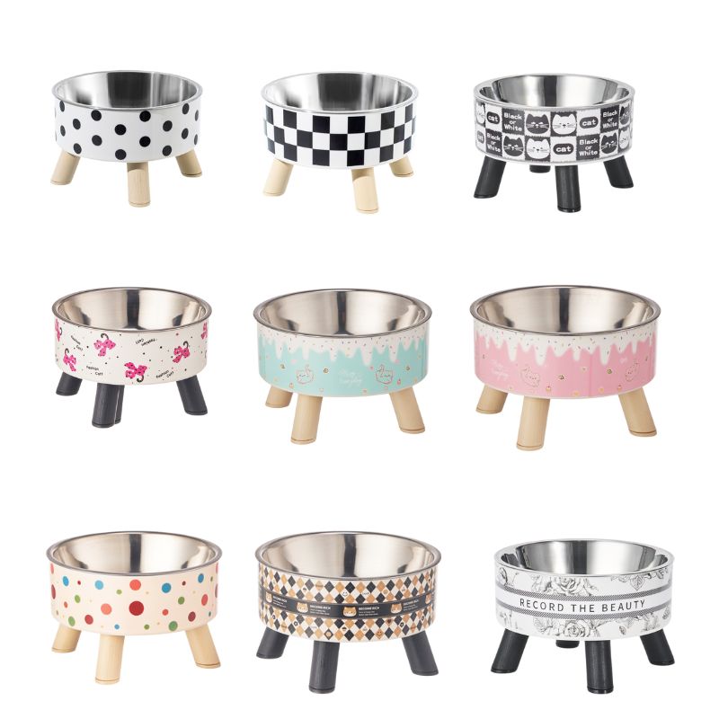 Whisker-Safe Elevated Pet Bowl | Stable Raised Stand & Durable Stainless Steel