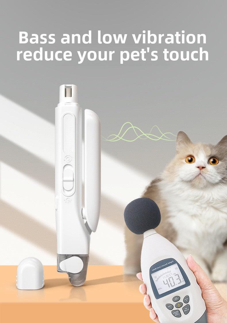 Pet nail clippers lamp cat and dog manicure multifunctional bass universal nail grinder home toe nail clippers - NoKa&AuroraStone