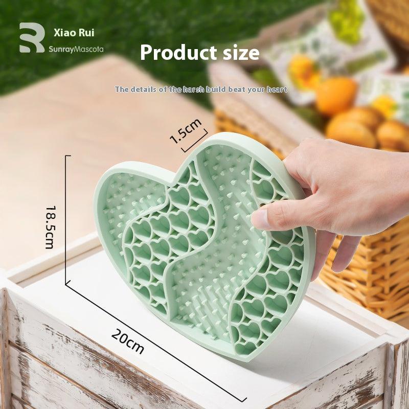 Sunray Slow Food Pad Lick Pad Pet Slow Food Bowl Love Slow Food Anti-choking Puzzle Hidden Food Plate Plump Toy - NoKa&AuroraStone