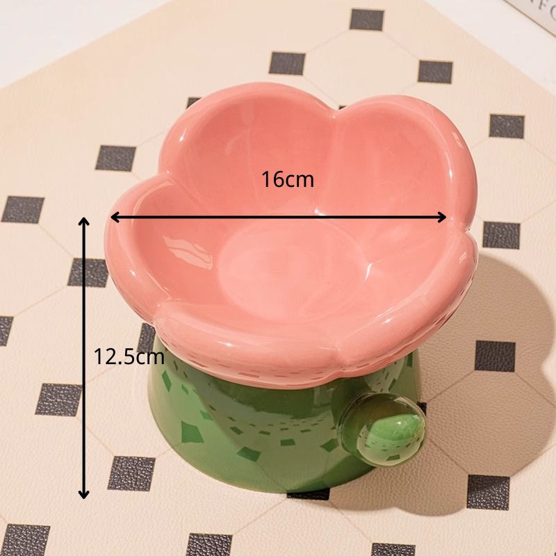 Elevated Ceramic Feeding Bowl Easy to clean