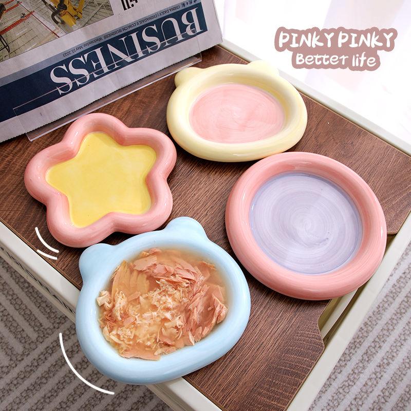 Multiple bloggers with the same cat bowl, ceramic dog bowl, plate, and dish. Cat wet food, raw food, spill proof, cat food bowl, pet - NoKa&AuroraStone