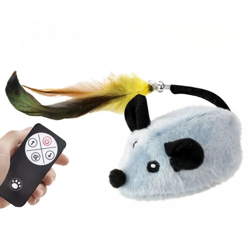 Smart Rechargeable Remote-Control Realistic Mouse Toy – Interactive Cat Teaser