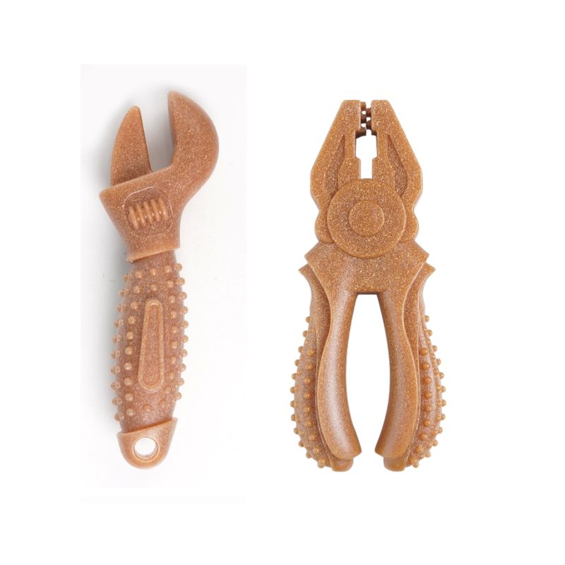 2pcs Ultra-Durable Tough Wood Chew Toy for Power Dogs