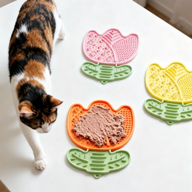 Silicone Pet Licking Mat – 10.24 Inches | For Small & Medium Pets