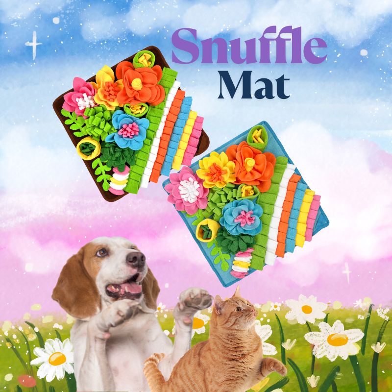 Pet Foraging Snuffle Mat | Playful Shape, Dual-Color Options – Ideal for Cats & Dogs