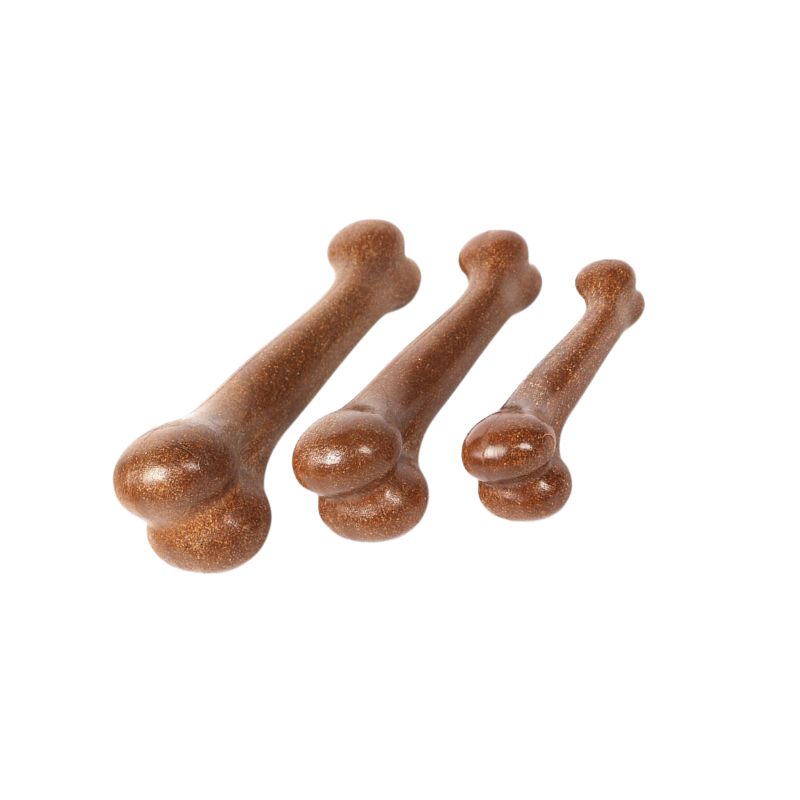 2pcs Durable Beef Bone Chew Toy – Large Dogs