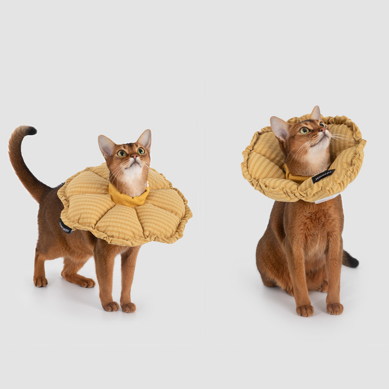 Adjustable Inflatable E-Collar with Soft Padding for cat dog