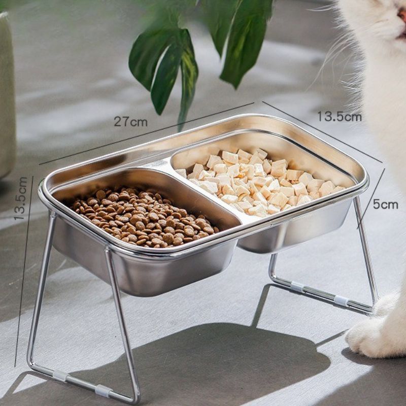 Stainless Steel Split Pet Bowl