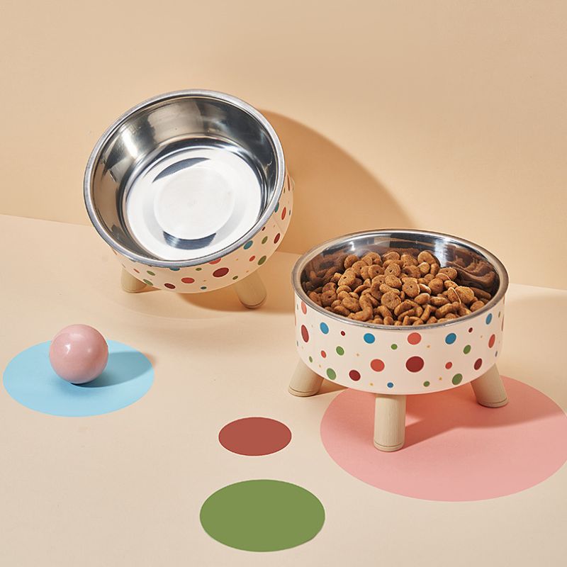 Whisker-Safe Elevated Pet Bowl | Stable Raised Stand & Durable Stainless Steel
