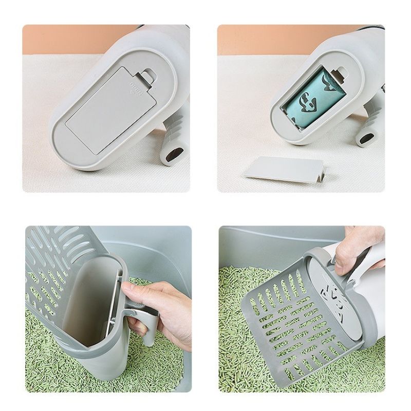 Portable Pet Pooper Scooper – One-Hand Waste Picker for Dogs & Cats