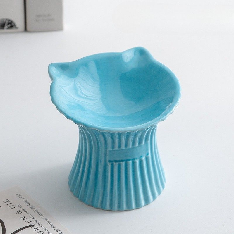 Petal Style Ceramic Cat Bowls and Small Dog Bowls
