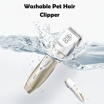 15-Piece SetTitanium-Ceramic Blade Pet Grooming Clipper – Fully Washable