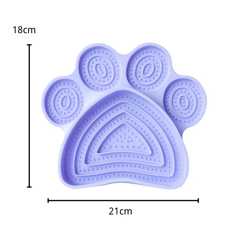 Suitable for medium and large dogs, 2-in-1 silicone licking pad, slow eating plate with suction cup, rich capacity, puzzle solving, and relieving boredom - NoKa&AuroraStone